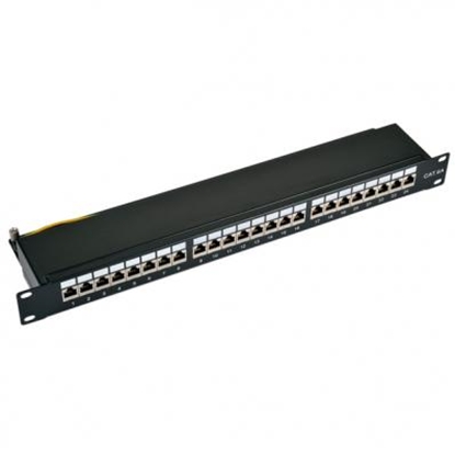 Picture of VALUE Cat.6a 19" Patch Panel, 24 Ports, STP black