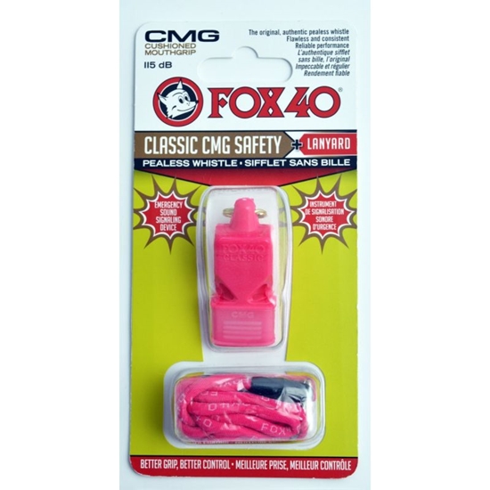 Picture of FOX CMG Classic Safety svilpes + virkne 9603-0408 rozā