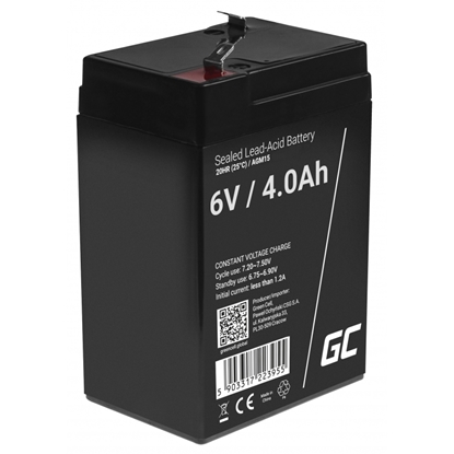 Picture of Green Cell AGM15 UPS battery Sealed Lead Acid (VRLA) 6 V 4 Ah