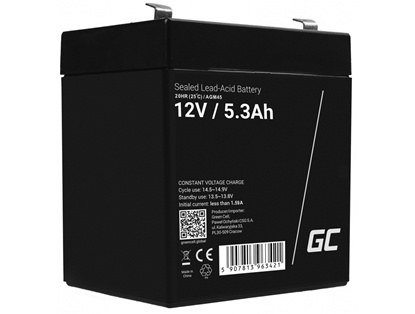 Picture of Green Cell AGM45 UPS battery Sealed Lead Acid (VRLA) 12 V 5,3 Ah