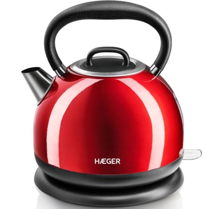Attēls no Haeger EK-22R.021A Red Cherry Electric kettle 1.7L 2200W