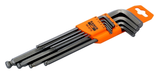 Picture of Bahco Zestaw kluczy imbusowych hex typ L 1,5-10mm z kulk 9szt. (BE-9770)