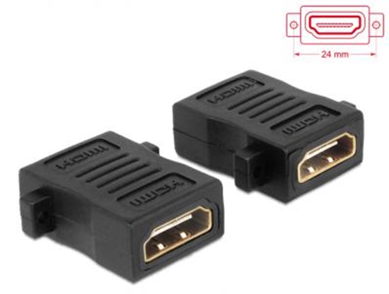 Picture of Delock Adapter HDMI A female  female with screw hole