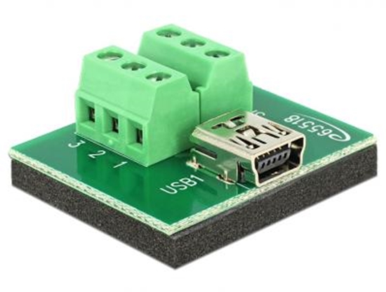 Изображение Delock Adapter Mini USB female  Terminal Block 6 Pin