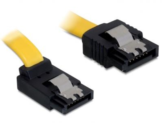Picture of Delock Cable SATA  20cm upstraight metal  yellow