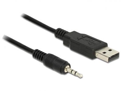 Изображение Delock Cable USB TTL male  2.5 mm 3 pin stereo jack male 1.8 m (3.3 V )