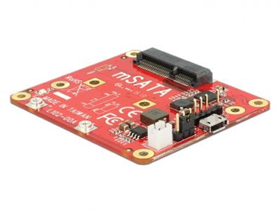 Picture of Delock Converter Raspberry Pi USB Micro-B female  USB pin header  mSATA 6 Gbs