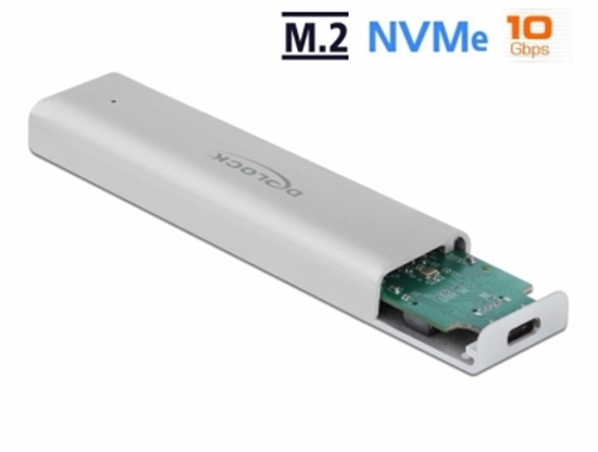 Picture of Delock External Enclosure for M.2 NVMe PCIe SSD with SuperSpeed USB 10 Gbps (USB 3.2 Gen 2) USB Type-C™ female