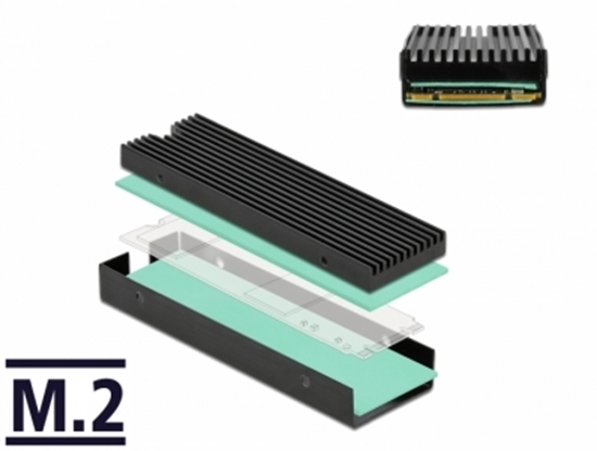 Picture of Delock Heat Sink for M.2 SSD 2280 black
