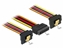 Изображение Delock Kabel SATA 15 Pin Strom Stecker mit Einrastfunktion > 2 x SATA 15 Pin Strom Buchse 30 cm