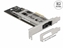 Attēls no Delock Mobile Rack PCI Express Card for 1 x M.2 NMVe SSD - Low Profile Form Factor