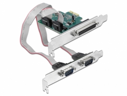 Attēls no Delock PCI Express Card to 2 x Serial RS-232 + 1 x Parallel IEEE1284