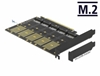 Изображение Delock PCI Express x16 Card to 5 x internal M.2 Key B / SATA