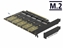 Attēls no Delock PCI Express x16 Card to 5 x internal M.2 Key B / SATA
