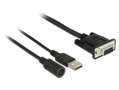 Attēls no Navilock Connection Cable MD6 Serial > D-SUB 9 Serial for GNSS Receiver with power supply via USB