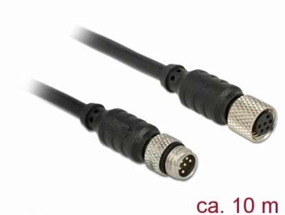Attēls no Navilock Extensions cable M8 male > M8 female waterproof 10 m for M8 GNSS receiver