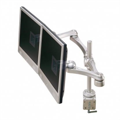 Attēls no ROLINE Dual LCD Monitor Arm, Desk Clamp, 4 Joints