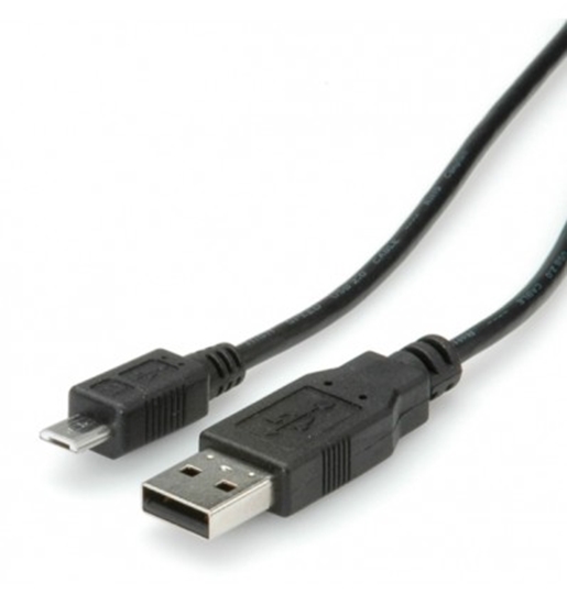 Picture of ROLINE USB 2.0 Cable, USB Type A M - Micro USB B M 1.8 m