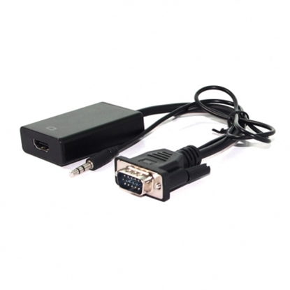 Изображение VALUE Cableadapter, VGA+Audio - HDMI, M/F, 0.15 m