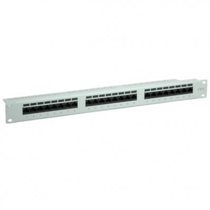 Picture of VALUE Cat.6/Class E 19" Patch Panel, 24 Ports, UTP light grey