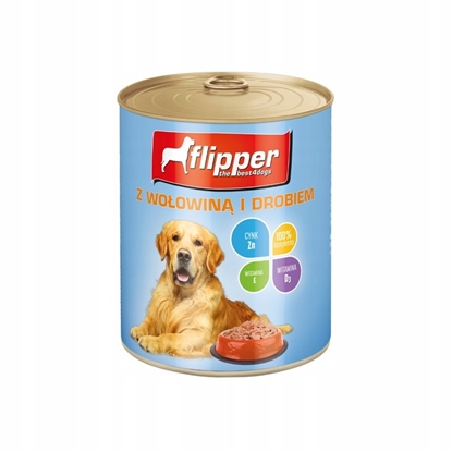 Picture of DOLINA NOTECI Flipper - Beef with poultry - wet dog food - 800 g