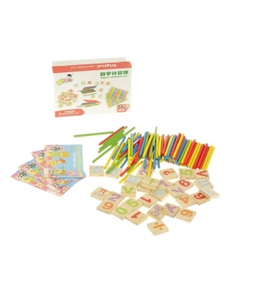 Attēls no Skaitāmie kociņu komplekts 15x10 cm 551794