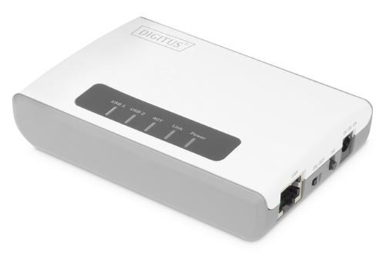 Picture of DIGITUS 2-Port USB2.0 Wireless Multif. Netw.Server,300Mbps