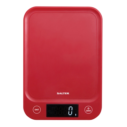 Picture of Salter 1067 RDDRA Digital Kitchen Scale, 5kg Capacity red