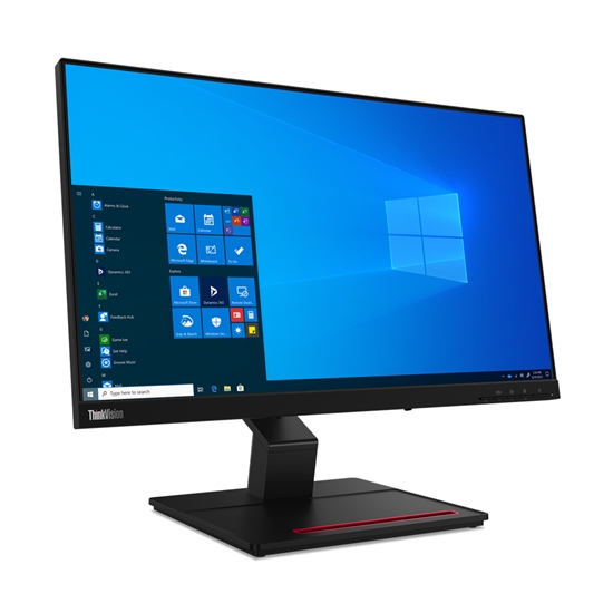 Изображение Lenovo ThinkVision T24t-20 LED display 60.5 cm (23.8") 1920 x 1080 pixels Full HD Touchscreen Capacitive Black