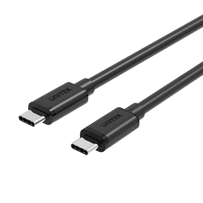 Attēls no UNITEK Y-C477BK USB cable 1 m USB 3.2 Gen 1 (3.1 Gen 1) USB C Black