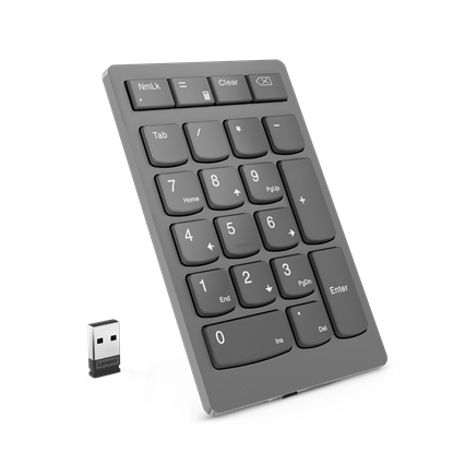 Изображение Lenovo 4Y41C33791 numeric keypad Universal RF Wireless Grey