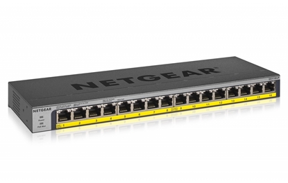 Изображение Netgear GS116LP-100EUS 16-Port PoE + unmanaged Switch 76W