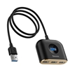Picture of 4-in-1 Baseus Square Round USB Adapter, HUB USB 3.0 to 1x USB 3.0 + 3x USB 2.0, 1m black