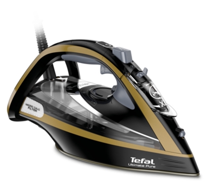 Picture of Tefal FV9865E0 iron Dry & Steam iron Durilium Autoclean soleplate 3000 W Black, Gold
