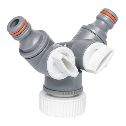 Picture of Konektors White Line ar ventīļiem 1''-3/4'' WL-2222