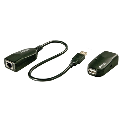 Attēls no Lindy Cat.5 USB 2.0 Extender 50m, 1 Port