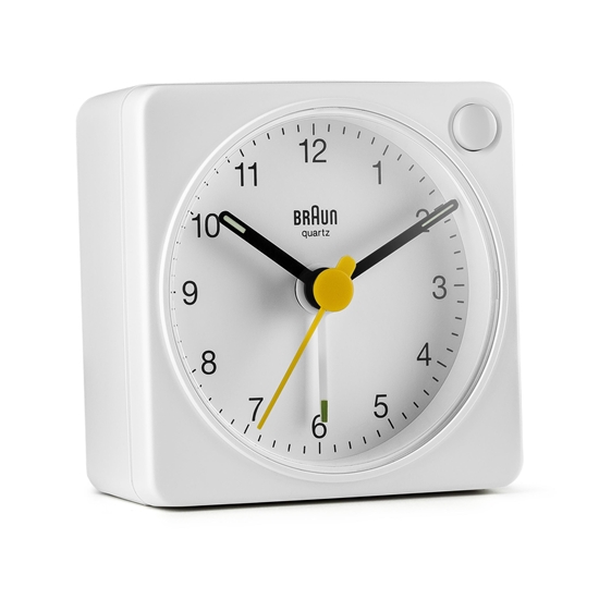 Picture of Braun BC 02 XW quartz alarm white with light switch