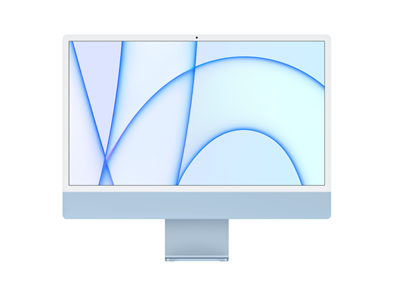 Attēls no 24 iMac Retina 4.5K display: Apple M1 chip 8 core CPU and 7 core GPU, 256GB - Blue 