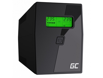 Изображение Green Cell UPS02 uninterruptible power supply (UPS) Line-Interactive 0.8 kVA 480 W 2 AC outlet(s)