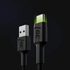 Изображение Green Cell GC Ray USB Male - Type-C Male Fast Charging with LED Diode 1.2m