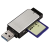 Изображение Hama USB 3.0 Multi Card Reader SD/microSD Alu black/silver