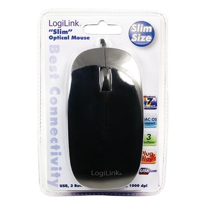 Изображение LogiLink Maus USB Optical Scroll 1000dpi schwarz