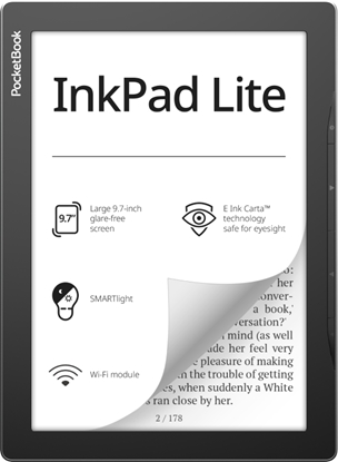 Attēls no Pocketbook InkPad Lite e-book reader Touchscreen 8 GB Wi-Fi Black, Grey