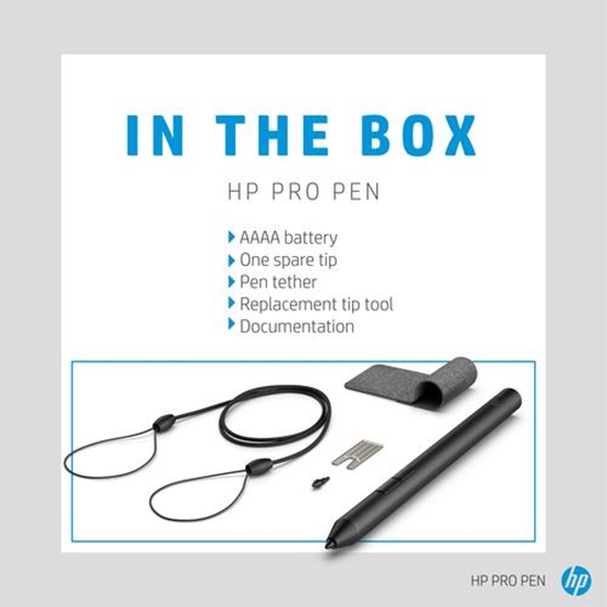 Picture of HP Pro Pen G1, AAAA battery, Clickable Buttons – Black