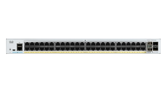 Picture of Cisco Catalyst C1000-48P-4X-L network switch Managed L2 Gigabit Ethernet (10/100/1000) Power over Ethernet (PoE) Grey