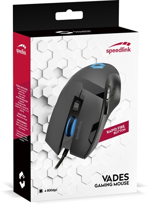 Изображение Speedlink mouse Vades, black (SL-680014-BKBK)