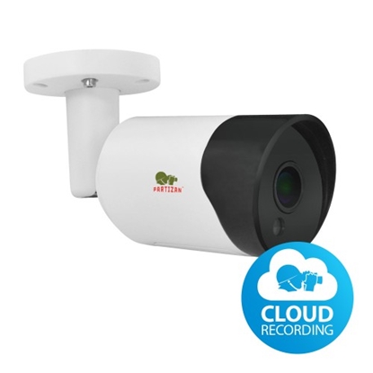 Picture of 3MP IP videonovērošanas kamera, 3MPix, Nakts Redzamība - 30m, Human Detection, Cloud based/Partizan