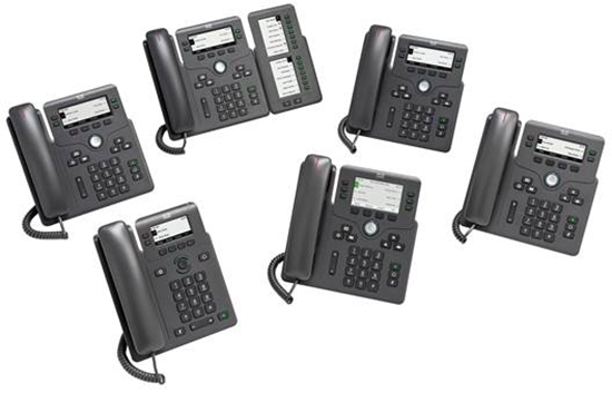 Picture of Cisco 6821 IP phone Black 2 lines
