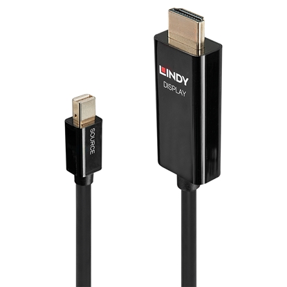 Attēls no Lindy 0.5m Mini DP to HDMI Adapter Cable