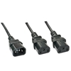 Picture of Lindy 1m C14 to 2 x IEC C13 Extension Cable